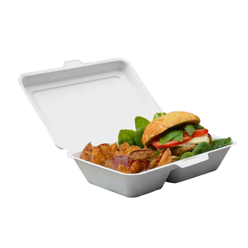 ENVASE PORTAMENU 2 COMPARTIMENTOS BAGAZO BLANCO - Imagen 4