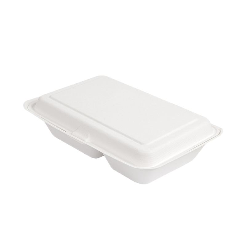 ENVASE PORTAMENU 2 COMPARTIMENTOS BAGAZO BLANCO - Imagen 3