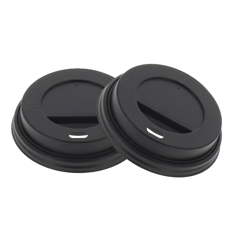 TAPA NEGRA VASO CARTÓN 8oz - Imagen 2