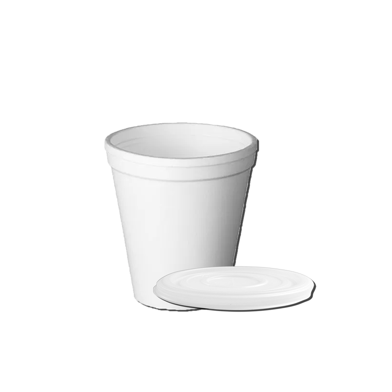 VASO POREX CON TAPA 200 CC - Imagen 2