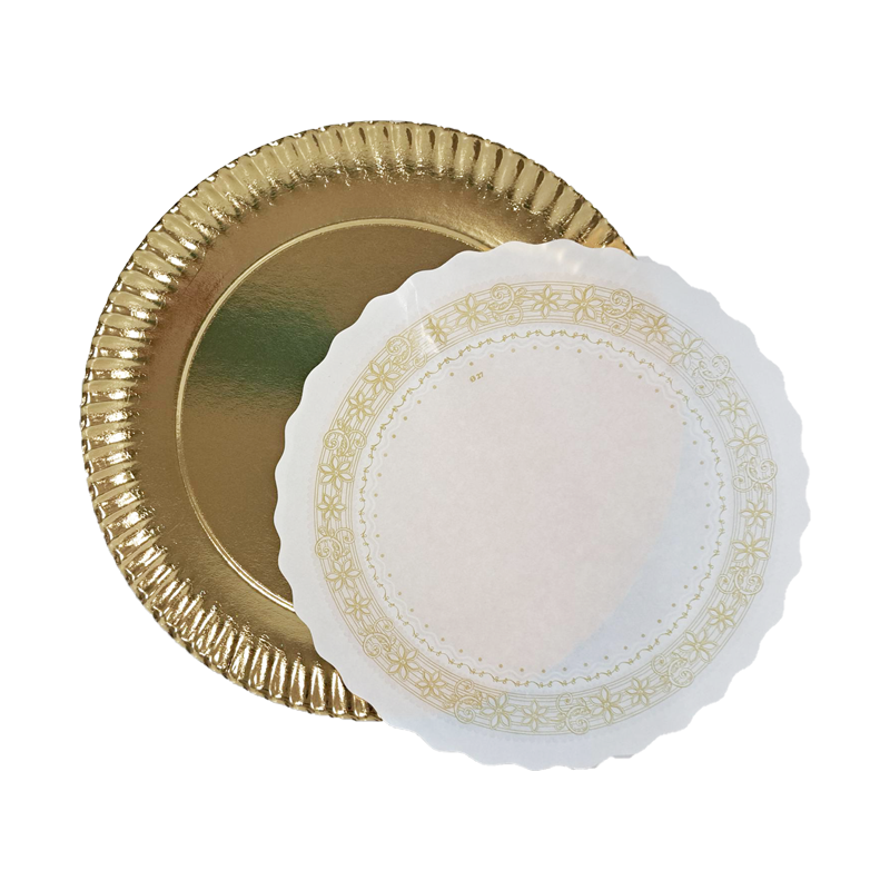 PLATO CARTON ORO CON RODAL - Imagen 3