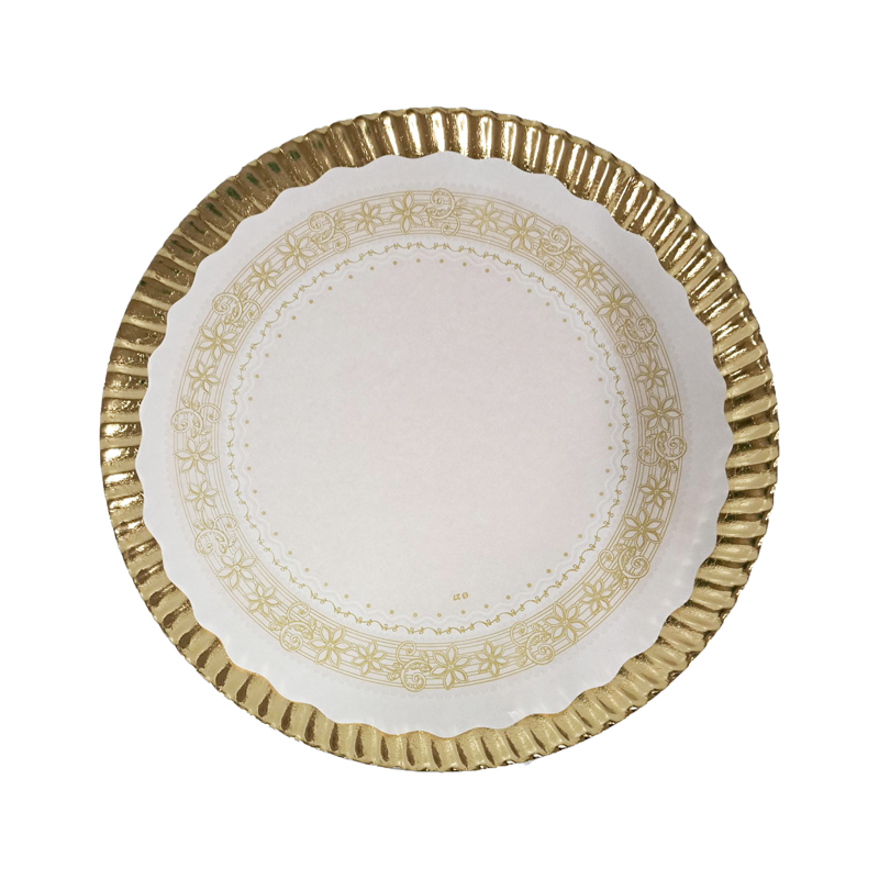 PLATO CARTON ORO CON RODAL - Imagen 2